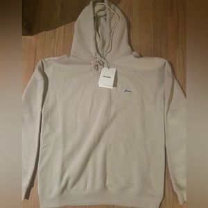 We11done Ivory Wappen Logo Hoodie